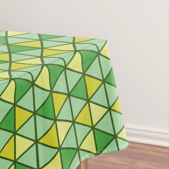 Nappe Triangle jaune moderne Motif géométrique (In Situ)