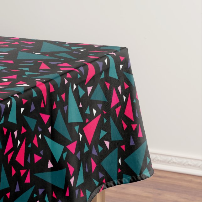 Nappe Triangles bleu écarlate couleurs sur arrière - pla (In Situ)