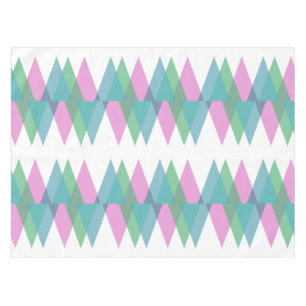 Nappe Triangles rose et vert