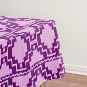 Nappe Tribal aztèque d'Ikat - pourpre et violette