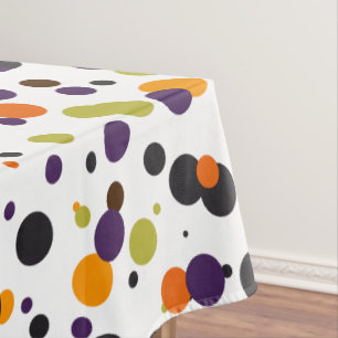 Nappe Tricoter ou traiter Halloween Pois modernes