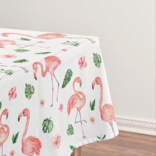 Nappe Tropical Pink Flamingo Pattern Cuisine