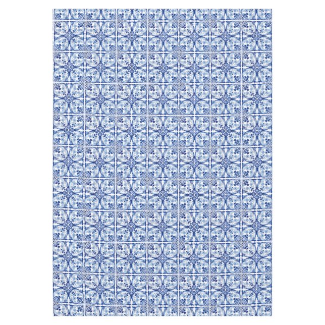 Nappe Tuile bleue portugaise (Devant)