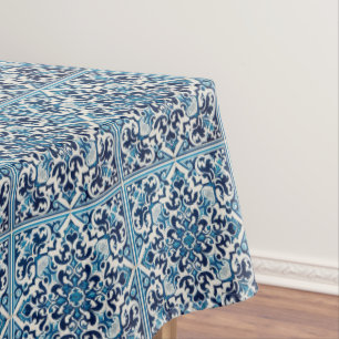 Nappe Tuile bleue portugaise