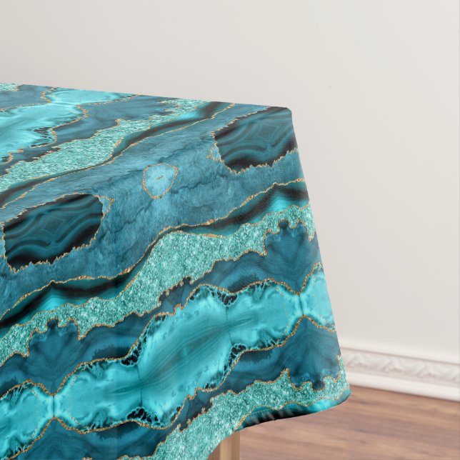 Nappe turquoise Blue Gold Aqua Turquoise (In Situ)