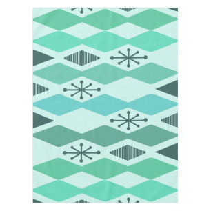 Nappe Turquoise géométrique de l'âge atomique