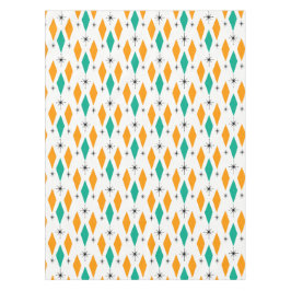 Nappe Turquoise moderne d'orange de diamants d'ère de la