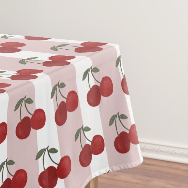Nappe Two Red Cherries Illustration | Cute Fruit Art  (In Situ)