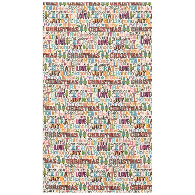 Nappe typographie de noël (Devant)
