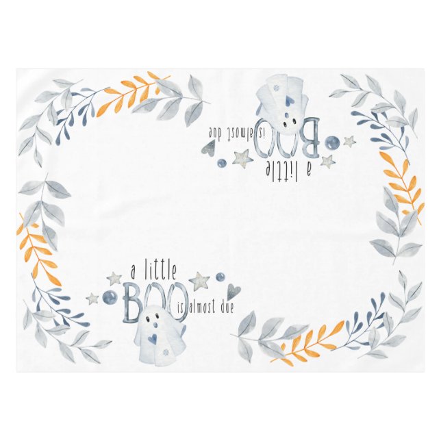 Nappe Un petit livre est presque la fête du Baby shower (Devant (Horizontal))