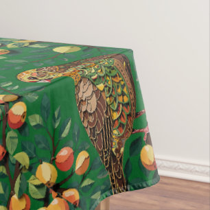 Nappe Un pochoir de perdrix dans un poirier