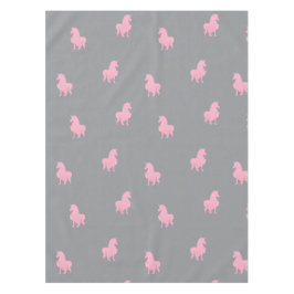 Nappe Unicorne rose invisible sur gris