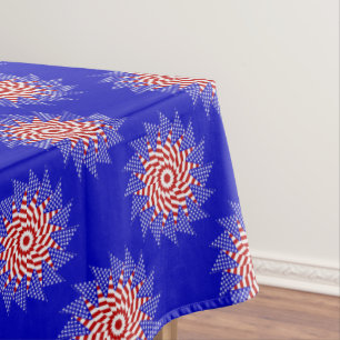 Nappe USA FLAG-TEABAG FOLDING S12B-52x70 TABLECLOTH