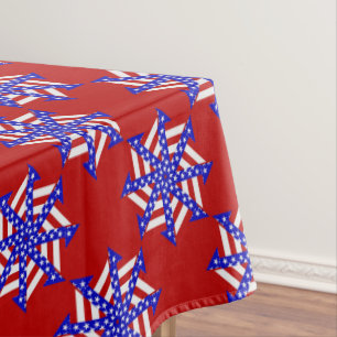 Nappe USA FLAG-TEABAG FOLDING S14R-52x70 TABLECLOTH