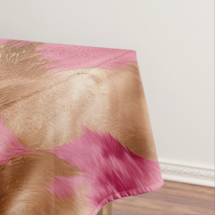 Nappe Vachette de cowgirl en or rose de l'Ouest
