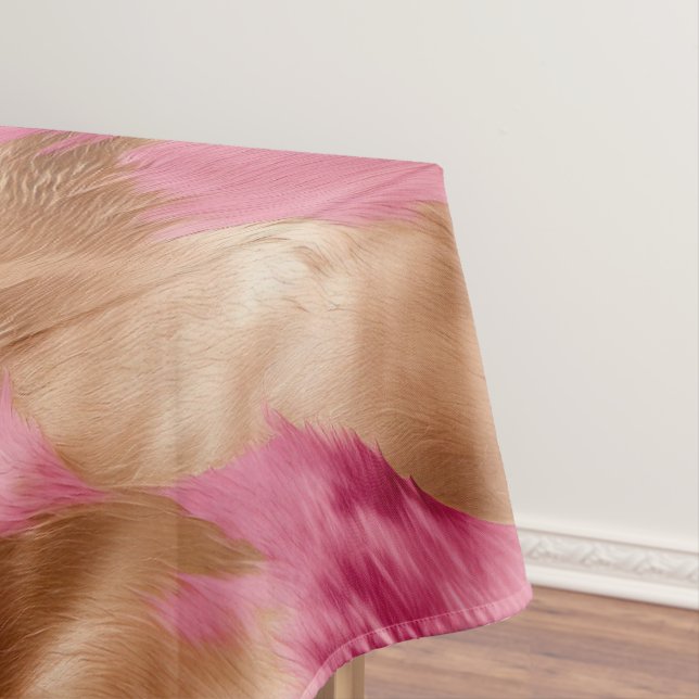 Nappe Vachette de cowgirl en or rose de l'Ouest (In Situ)