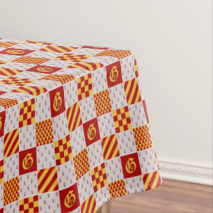 Nappe Vair rouge médiéval jaune Ermine Motif héraldique