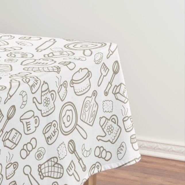 Nappe Vaisselle blanc gris (In Situ)