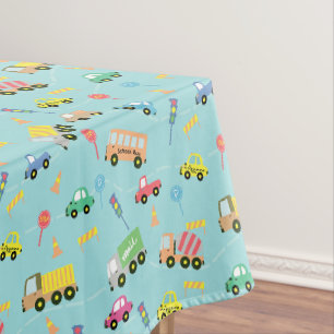 Nappe Véhicules de transport bleu