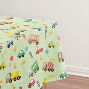 Nappe Véhicules de transport vert