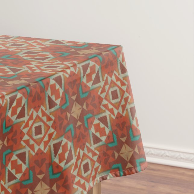 Nappe Vert Turquoise Rouille Orange Beige Brown Rouge Tr (In Situ)