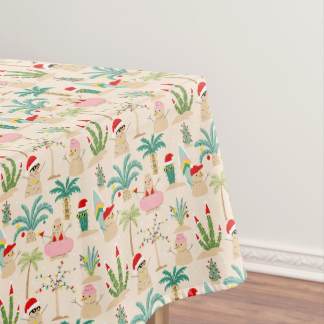 Nappe Vibes de vacances tropicales Motif de Noël (In Situ)