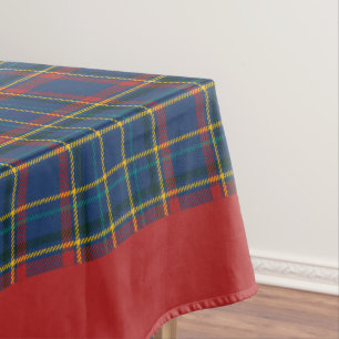 Nappe Vintage carreau écossais rouge et bleu