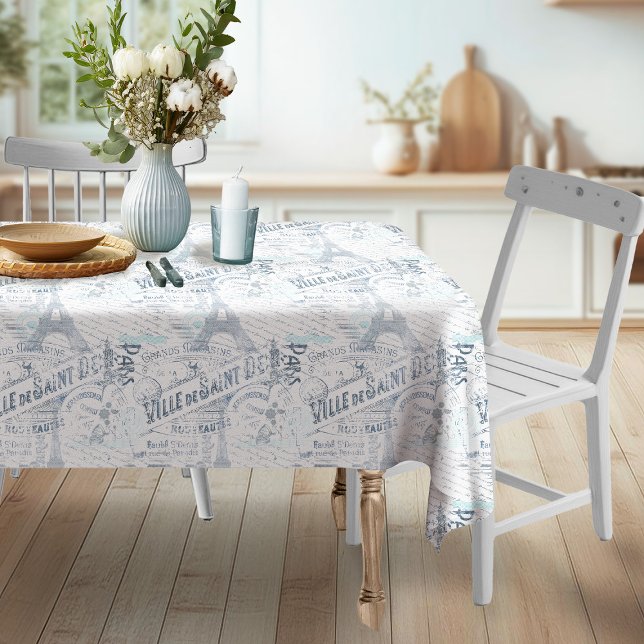 Nappe Vintage Romance Collage bleu ID226 (Créateur téléchargé)