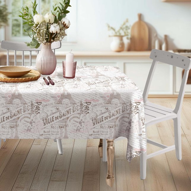 Nappe Vintage Romance Collage rose ID226 (Créateur téléchargé)