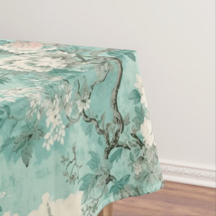 Nappe Vintage Rustic Mint French Country Toile