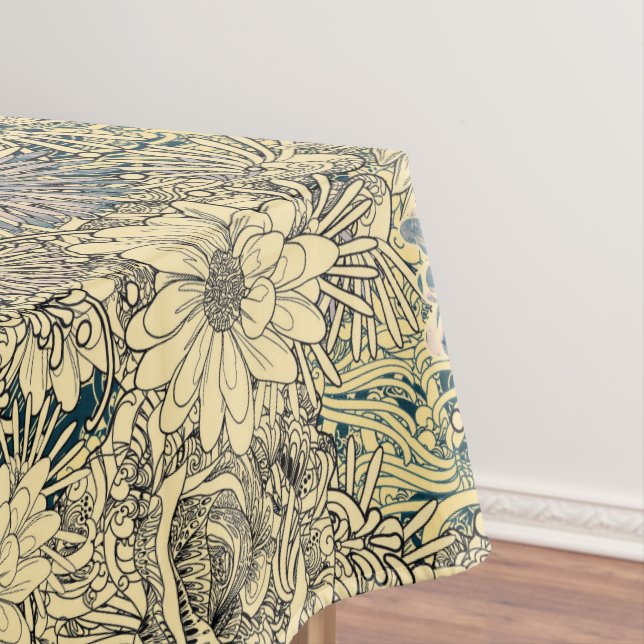 Nappe Vintage Sepia Floral (In Situ)