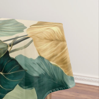 Nappe vintage tropical leaf pattern aesthetic