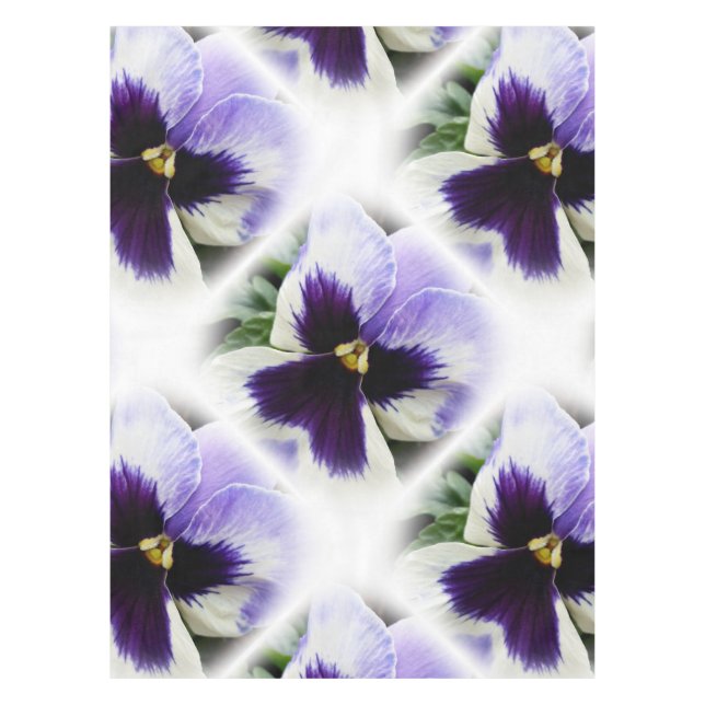 Nappe violet profond sur blanc (Devant)