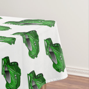 Nappe Voiture de sport verte avec illustration airfos