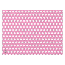 votre nom en rose et blanc points motif tendance