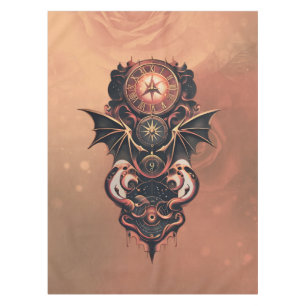 Nappe Voyage mystique de temps avec ailes, montre steamp