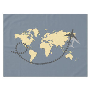 Nappe Voyageons l'illustration du monde