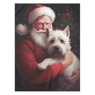 Nappe West Highland White Terrier Santa Claus Noël