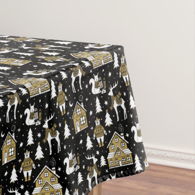 Nappe Whimsical Winter Animal Town (In Situ)