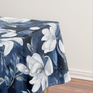 Nappe White Magnolia Motif sur l'arrière - plan de minui