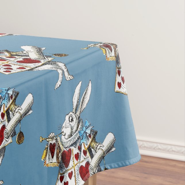 Nappe White Rabbit Alice Wonderland Hearts (In Situ)