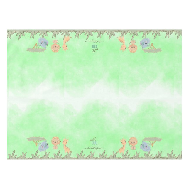 Nappe Wild One Jungle Friends Blue Brown Premier anniver (Devant (Horizontal))