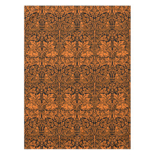 Nappe William Morris Frère Lapin Motif Noir Rouille