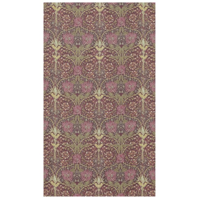 Nappe William Morris, Honeysuckle, floral. (Devant)
