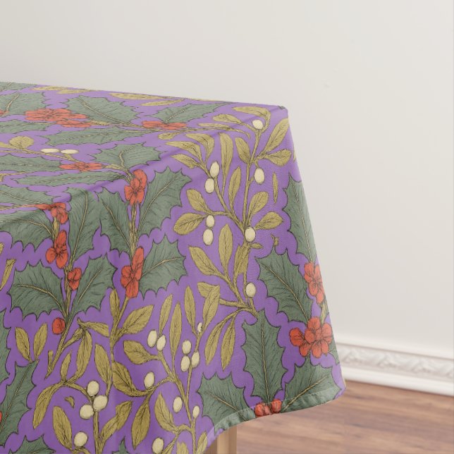 Nappe William Morris Inspiré Holly & Mistletoe (In Situ)