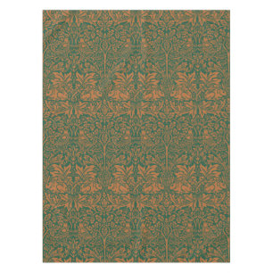 Nappe William Morris Lapin Frère Ambre Noir Motif