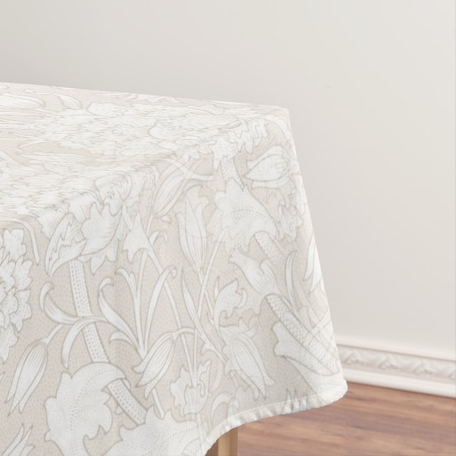 Nappe William Morris Motif Floral à Sepia  (In Situ)