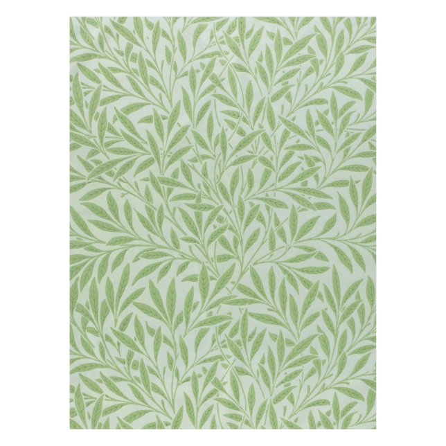 Nappe William Morris Saule Fleur Classique Vert (Devant)