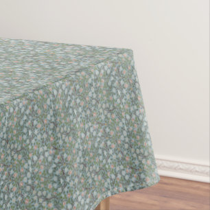 Nappe William Morris Vintage Floral Rose Vert Clocher