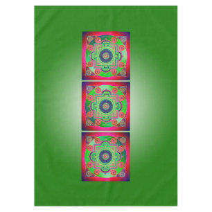 Nappe YANTRA - grande roue - vert rose